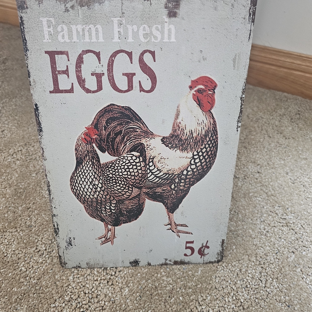 Farm Fresh Eggs Rustic Sign